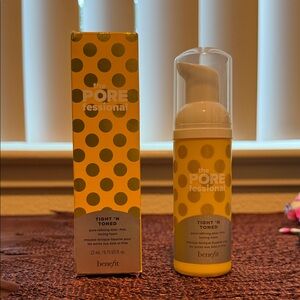 Benefit POREfessional Tight 'N Toned Yellow Polka Dot Packaging
